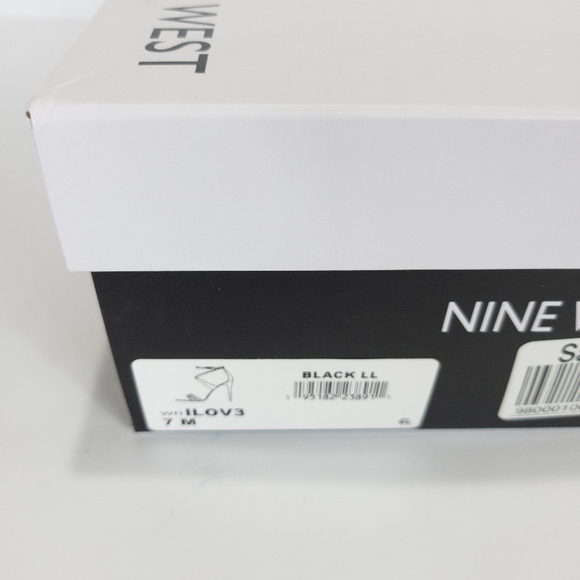 Nine West Ilov Dress Sandals Black -7 - Picture 5 of 5